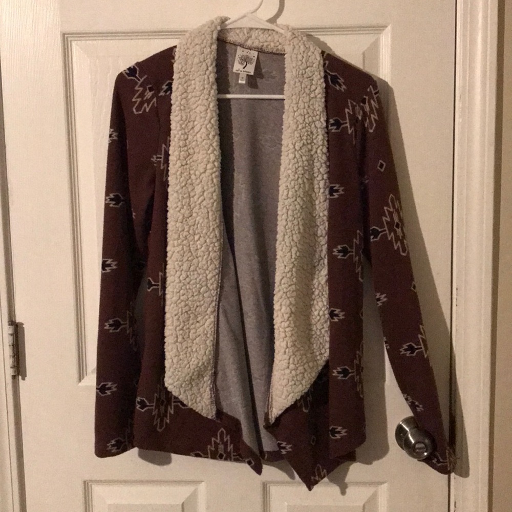 Burgundy Cardigan